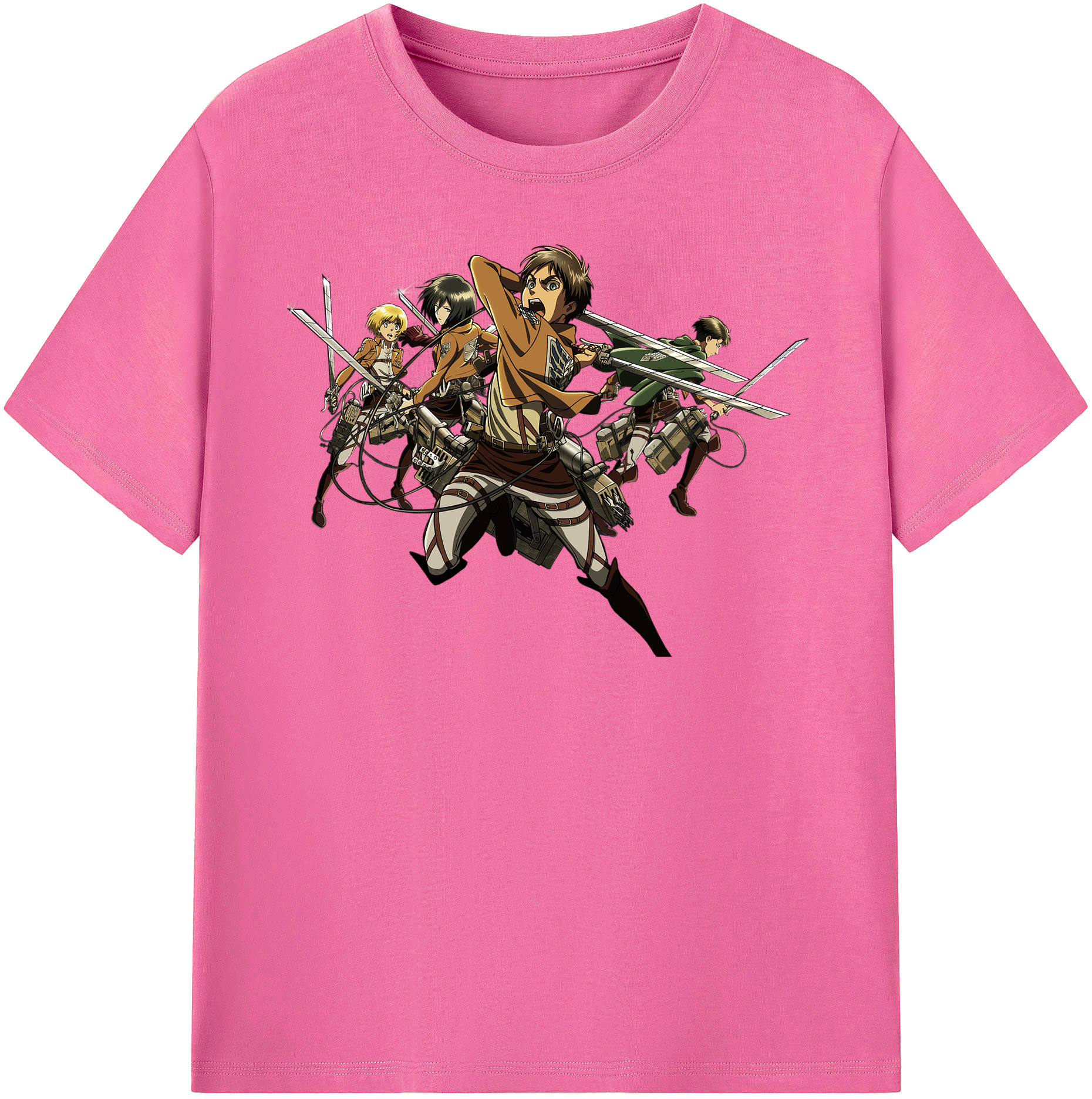 （画像用） 進撃の巨人 エレン･イェーガー Attack on Titan Eren Jäger レディースカジュアルプリントTシャツ（綿100％）